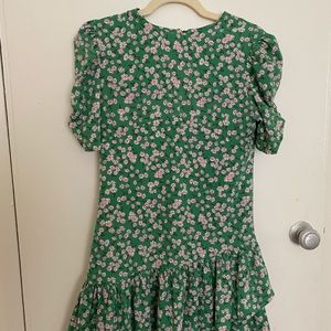 Storets green and pink floral mini dress